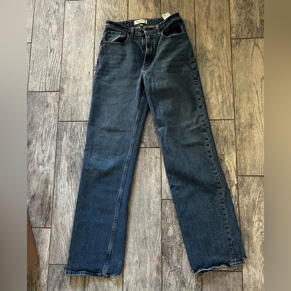 Abercrombie & Fitch High Rise 90s Relaxed Jeans Curve Love Size 4L